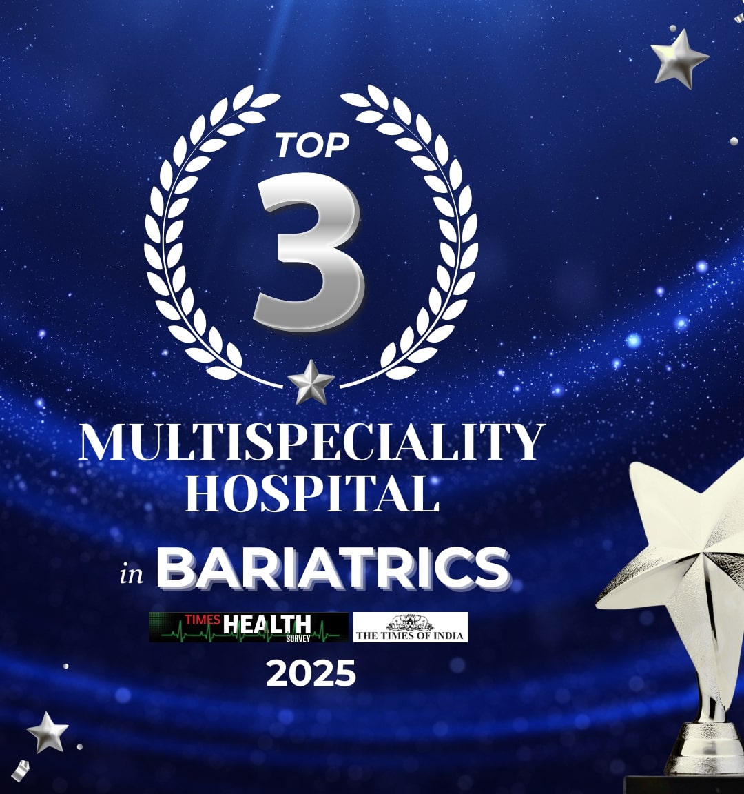 Best Bariatric Speciality-3rd Ranking in Times Of India